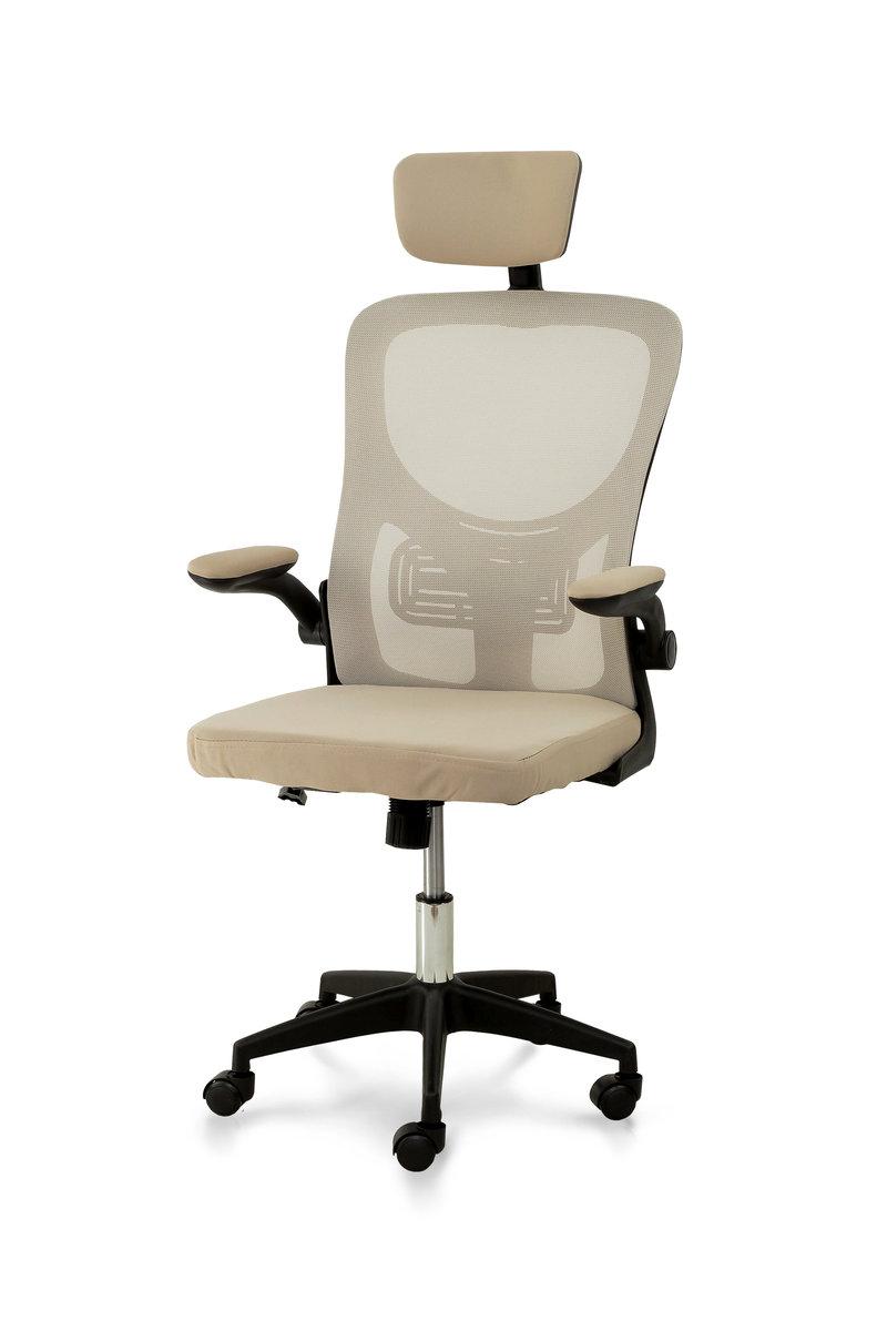 Стілець офісний Тонус, бежевий/чорний, фото 1