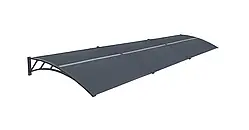 Навіс над дверима Tiset 120 x 450см CoverTech антрацит 63089