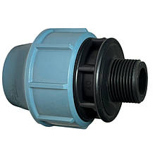 Фітинги (муфти) затискні з зовнішньою різзю