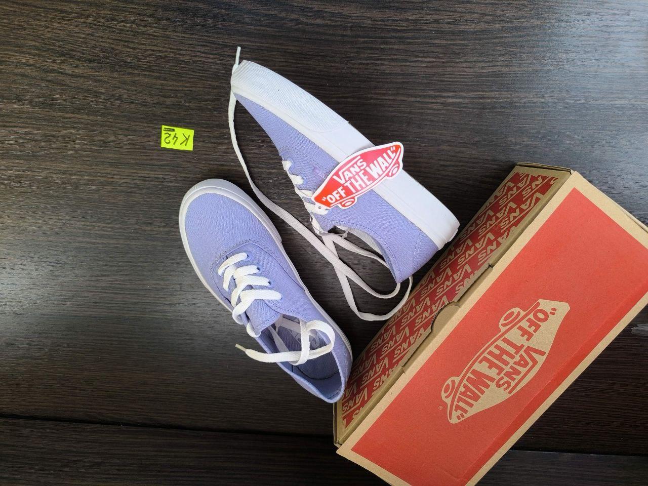 СКИДКА 36 р  Кеды Vans Authentic Light BLUE светло синие фиолетовые унисекс