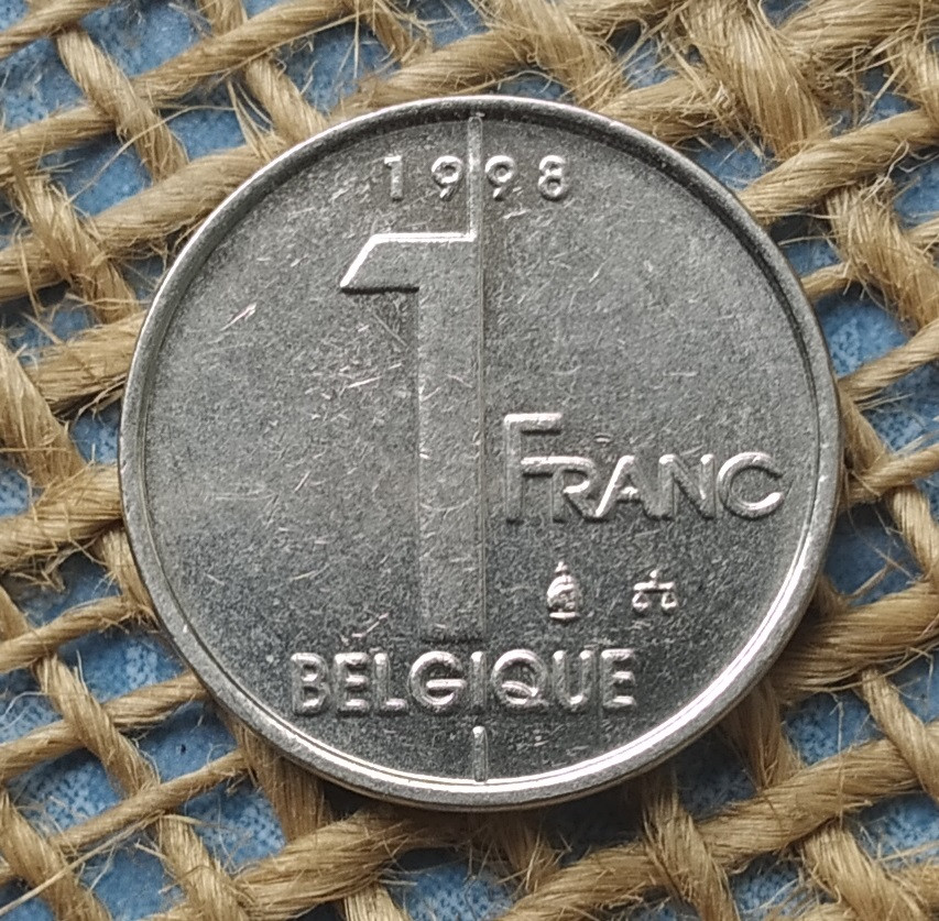 1 франк 1998 року. Бельгiя