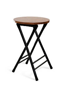 Табурет розкладний Чіп, горіх/чорний