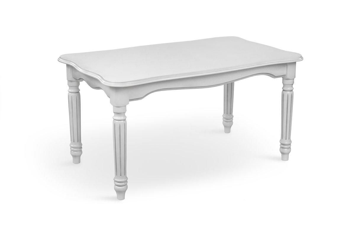 Стіл журнальний Венеціанський 100*60,біли+сріб пат, фото 1