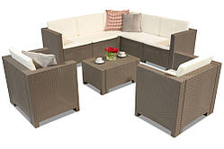 Кутовий набір Technorattan Colorado Corner 7 cappuccino Bica 64145