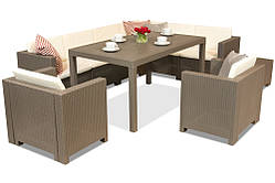 Комплект техноротангу з куточком Colorado Comida Max 8 cappuccino Bica 64173