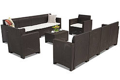 Техноротангові меблі Nebraska Coffee Max 10 коричневий Bica 64184