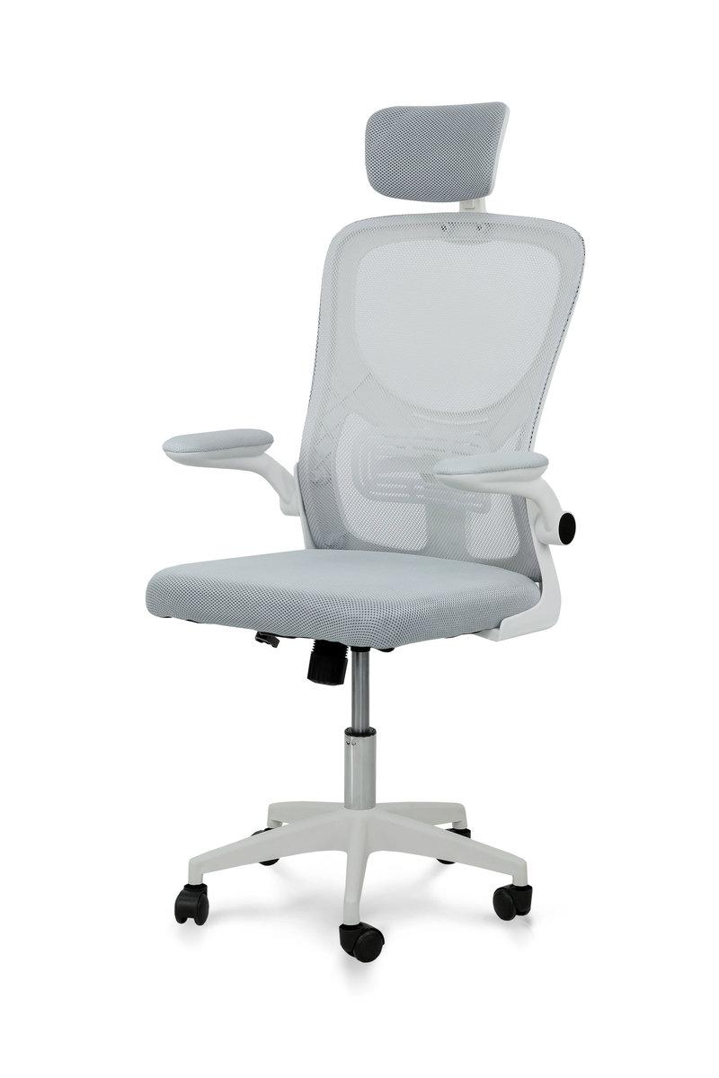 Стілець офісний Тонус, світло-сірий/білий, фото 1