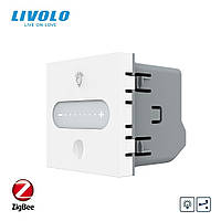 Розумний механізм сенсорний прохідний/перехресний димер Livolo білий ZigBee (VL-FC1SDZ-2WP)