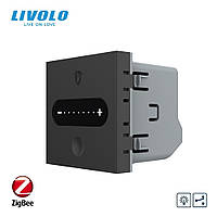 Розумний механізм сенсорний прохідний/перехресний димер Livolo білий ZigBee (VL-FC1SDZ-2WP) Wenzhou Livolo Electric Co., Ltd., VL-FC1SDZ2-2BP, Чорний