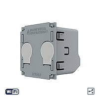 Механізм сенсорний прохідний/перехресний вимикач 2 канала Wi-Fi Livolo (VL-FC2SNY-2G)