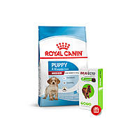 Корм для цуценят ROYAL CANIN MEDIUM PUPPY 15 кг + Bravecto у подарунок
