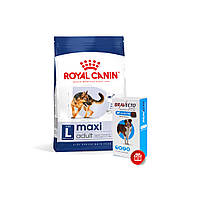 Корм для дорослих собак ROYAL CANIN MAXI ADULT 15 кг + Bravecto у подарунок