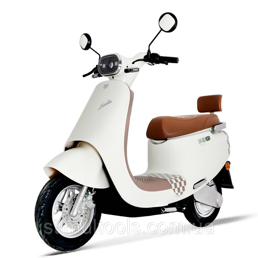Електроскутер Prof1 MES 1028-2 VIVA білий двигун 600 Вт, фото 1