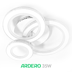 Люстра VIVID 35W AL6163-1 ARD біла Ardero 5000К 3260Лм світлодіодна без пульта 470х380х165мм три кола