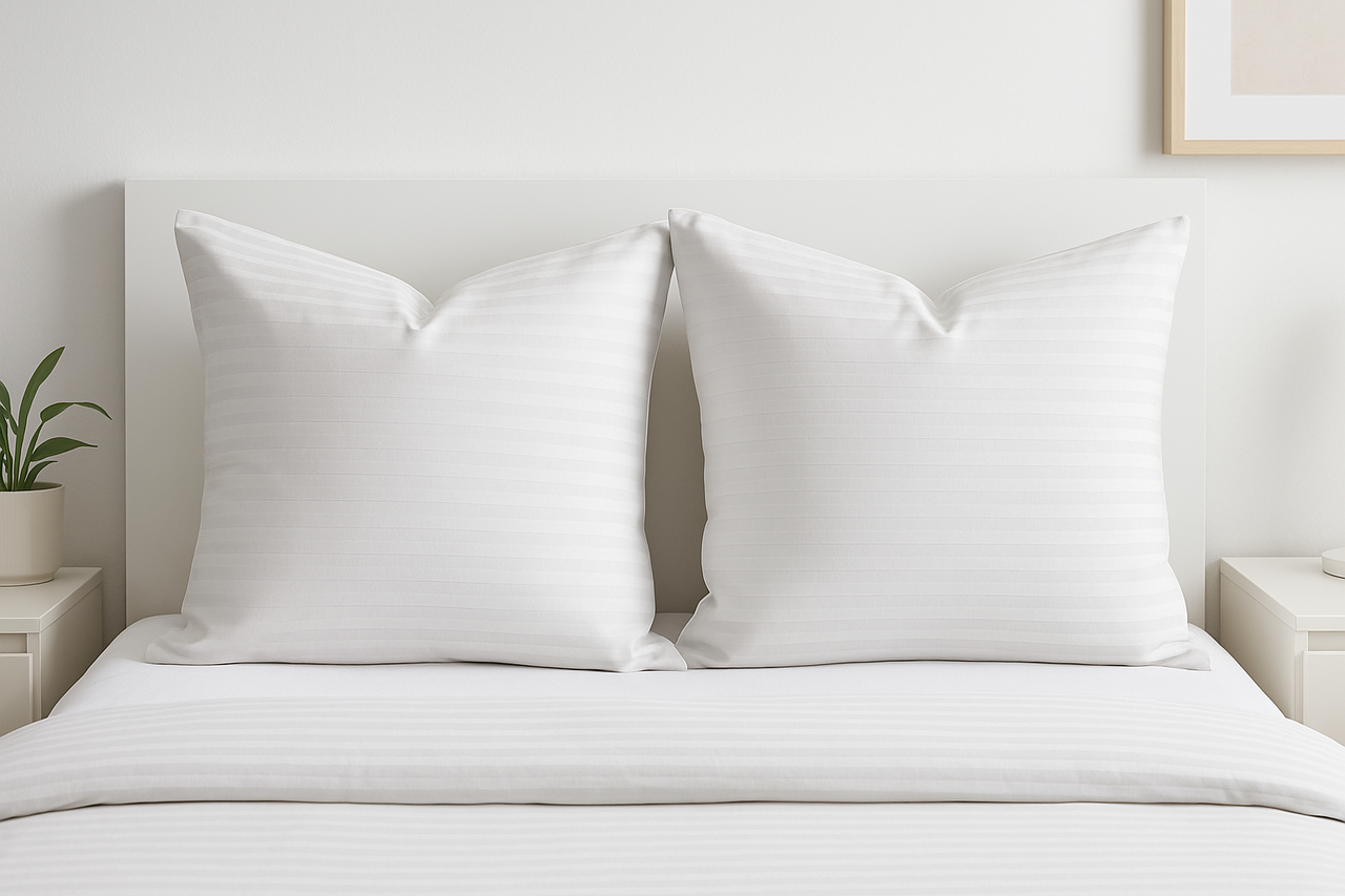 Наволочка (Бязь) "Білі смуги" | 70х70 від 2 шт., фото 1