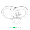 Люстра VIVID 35W AL6163-1 ARD біла Ardero 5000К 3260Лм світлодіодна без пульта 470х380х165мм три кола, фото 6