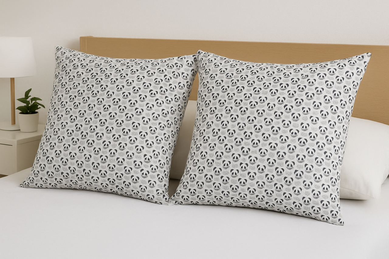 Наволочка (Бязь) "Пандочки" — 70х70 від 2 шт., фото 1