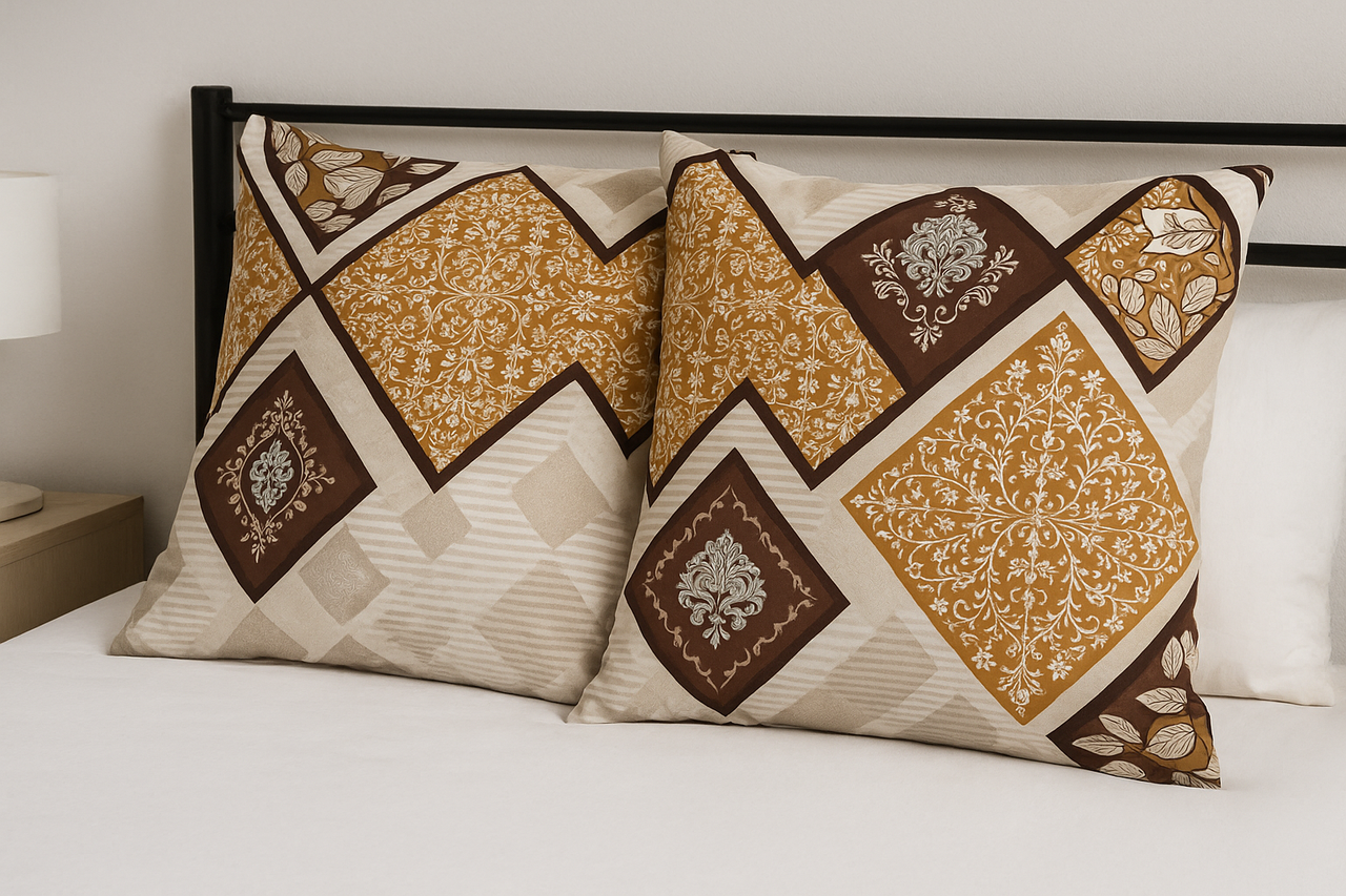 Наволочка (Бязь) "Кавова абстракція" | 70х70 від 2 шт., фото 1