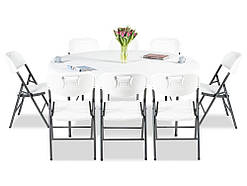 Комплект меблів для кейтерингів 180 cm 8+1 Garden Point 63863
