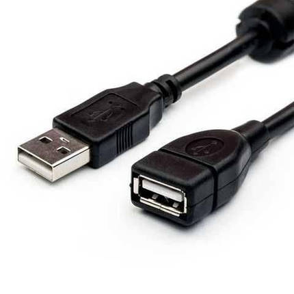 Подовжувач USB AM - USB AF 1,5m black, фото 1