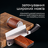 Точила для ножів, ручна точилка для ножів, керамічна точилка для ножів Hechpro (SHRP), фото 8