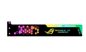 Підставка для відеокарти CoolMoon ROG-28CM Horizontal 5V ARGB Black (ROG-28CM ARGB BLACK)