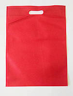 Сумка, екошопер (червона, 30*40см)