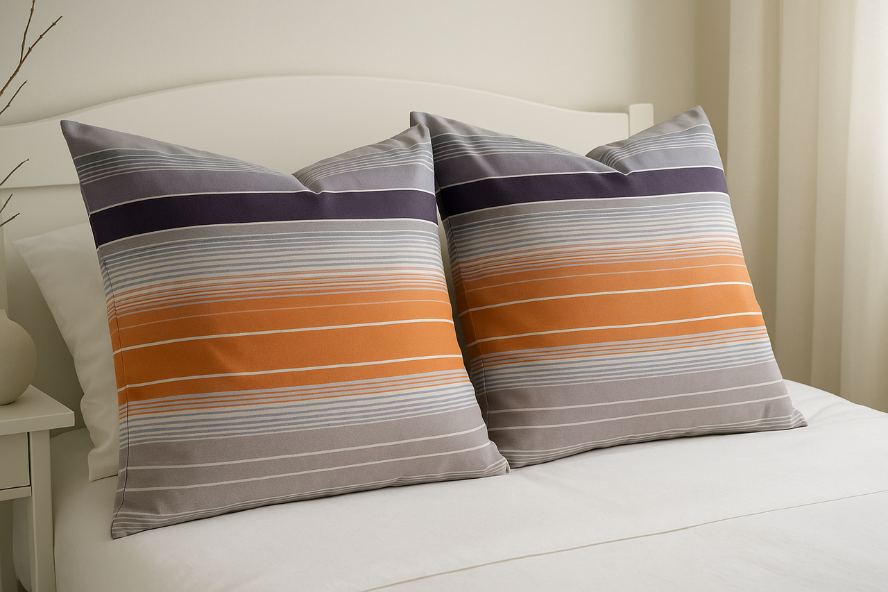 Наволочка (Бязь) "Візерунок зі смуг" | 70х70 від 2 шт., фото 1