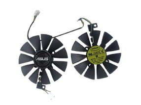 Вентилятор (кулер) Everflow 032200 для відеокарти Asus Dual RX 5600 - 5700 комплект 2шт (T129215BU)