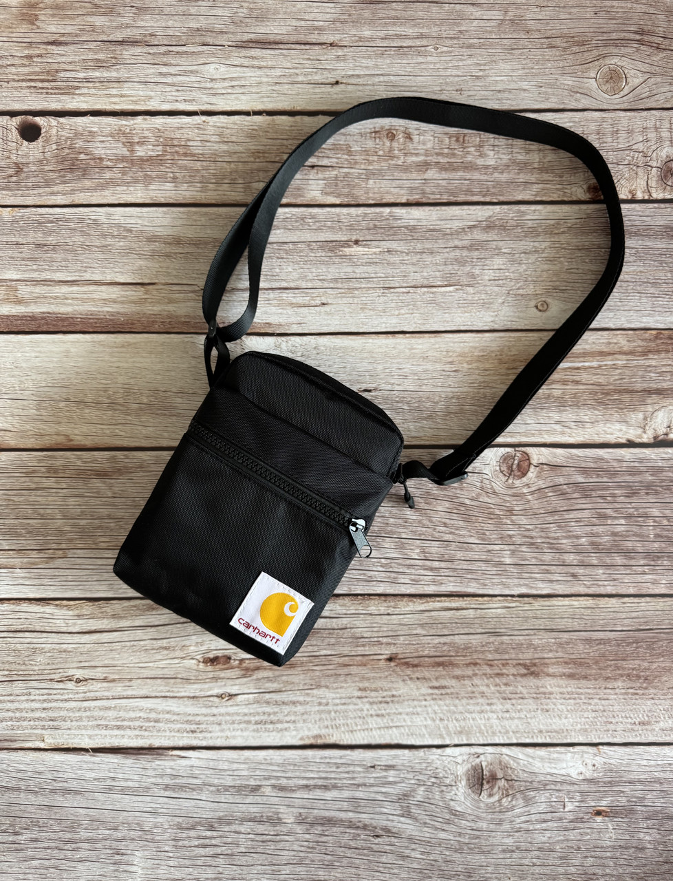 Маленька барсетка кархарт Carhartt сумка плечова чорна