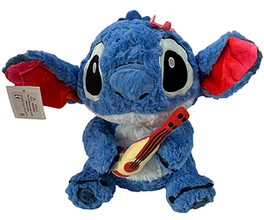 М'яка плюшева іграшка Стіч з укулеле Stitch 30см