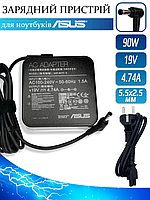 Блок живлення для ноутбука Asus 19V 4.74A 5.5mm*2.5mm 90W ADP-90YD B (CC/T/A/G) K52F K52J K53E K53S K53 Q550L
