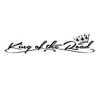 Наклейка на лобове аба задне скло King of the road 90 х 19 см, фото 5