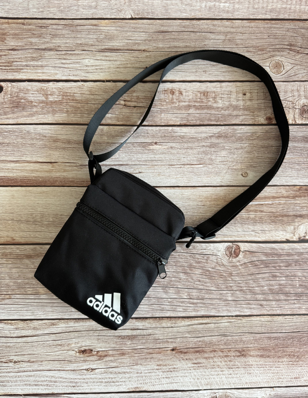 Новинка! Маленька плечова сумка адідас Adidas барсетка чорна, фото 1