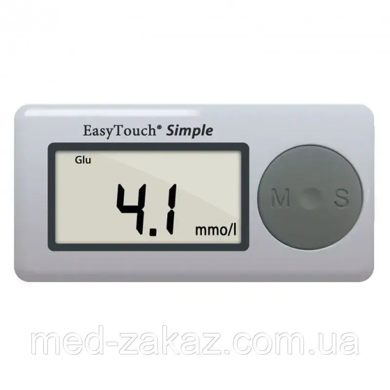 Глюкометр EasyTouch Simple (без кодування), для вимірювання глюкози, фото 1