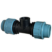 Трійники з внутрішньою різзю для поліетиленової труби