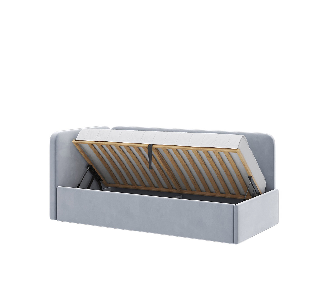 М’яке ліжко з підйомним механізмом Happy 0,9х2,0 (L+R), фото 1