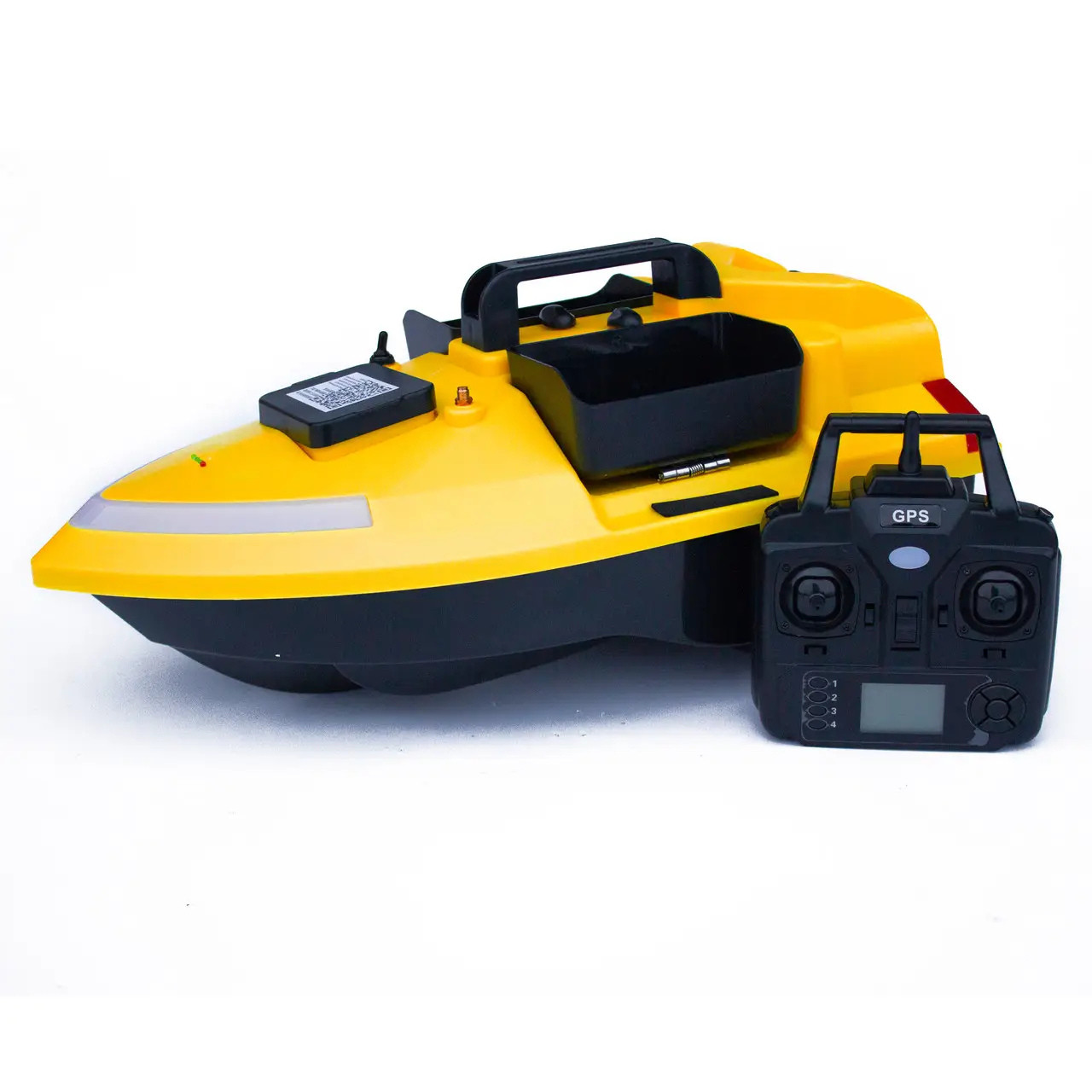 Кораблик Flytec V020 Жовтий з GPS для карпової рибалки Акумулятор на 12000 мА·год