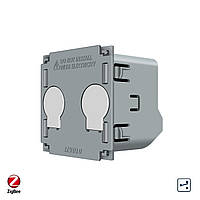 Розумний механізм сенсорний прохідний/перехресний ZigBee вимикач 2 сенсора Livolo (VL-FC2SZ-2G)
