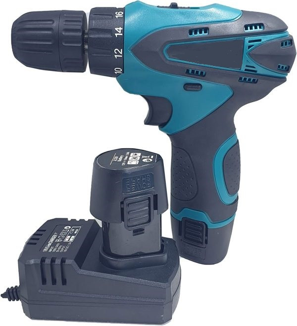 Шуруповерт з літієвим акумулятором Cordless Drill і набором інструментів у кейсі