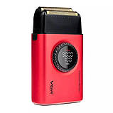Чоловіча електробритва VGR Professional Stepless Pro FS V-377 Red з подвійним лезом, фото 6