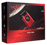 Чоловіча електробритва VGR Professional Stepless Pro FS V-377 Red з подвійним лезом, фото 9