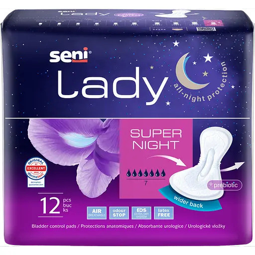 Прокладки урологічні Seni Ledi Night Super 12 шт 7 крап.