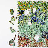 Середній Дерев'яний Пазл Woods Story Іриси (Вінсент Ван Гог) L, фото 10