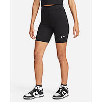 Шорти-велотреки жіночі спортивні Nike W NSW CLSC HR 8IN SHORT