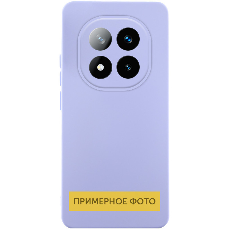 Чохол Silicone Cover Lakshmi Full Camera (AA) для Xiaomi Redmi A5 | Мікрофібра Бузковий / Dasheen, фото 1