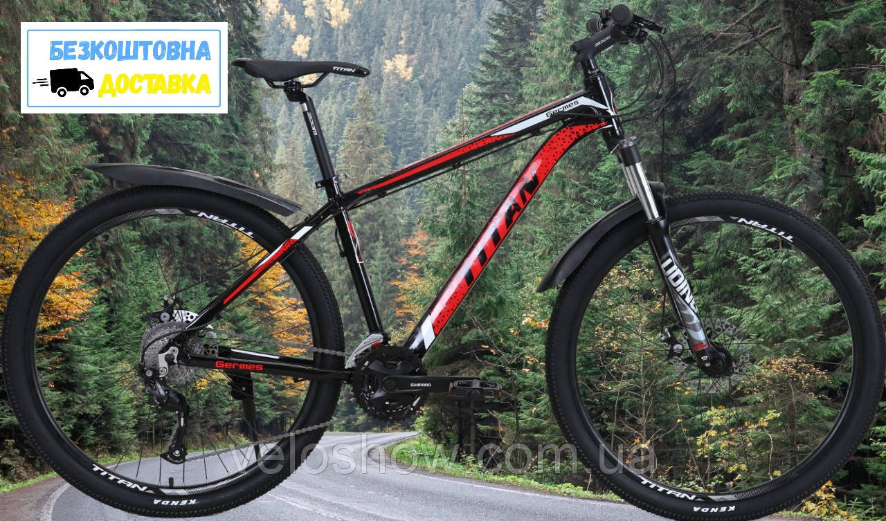 Гірський велосипед 27,5 Titan Germes алюмінієвий (LockOut) 27 speed, фото 1