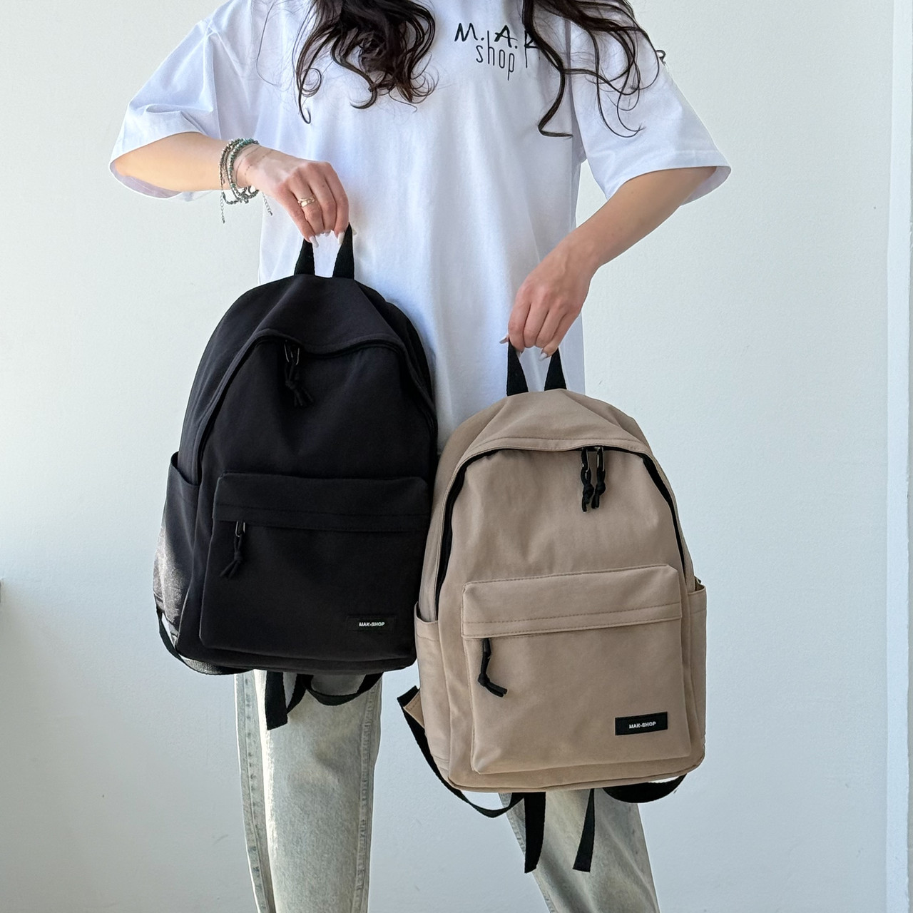 Однотонний рюкзак Mak-Shop