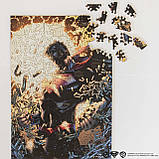 Фігурний дерев'яний пазл Woods Story Супермен Нескорена сила XL, фото 5