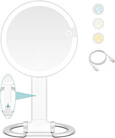 Дзеркало для макіяжу B Beauty Planet з 20-кратним збільшенням і підсвіткою, дзеркало для макіяжу з підсвіткою